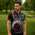 Honour The Treaty New Zealand Personalised Zipper Polo Shirt Toitu Te Tiriti Indigenous Maori Face - Polynesian Pride