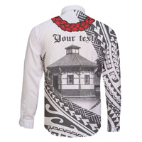 Samoa Mau Movement House Personalised Family Matching Off The Shoulder Long Sleeve Dress and Hawaiian Shirt Fa'a Samoa The Samoan Way LT9 - Polynesian Pride