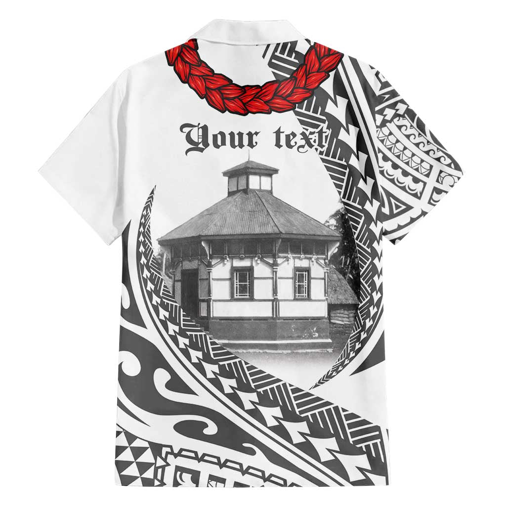 Samoa Mau Movement House Personalised Family Matching Off Shoulder Short Dress and Hawaiian Shirt Fa'a Samoa The Samoan Way LT9 - Polynesian Pride