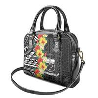 Samoa Tribal Hibiscus Flowers Shoulder Handbag LT9 - Polynesian Pride