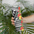 Samoa Tribal Hibiscus Flowers Skinny Tumbler