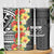 Samoa Tribal Hibiscus Flowers Skinny Tumbler