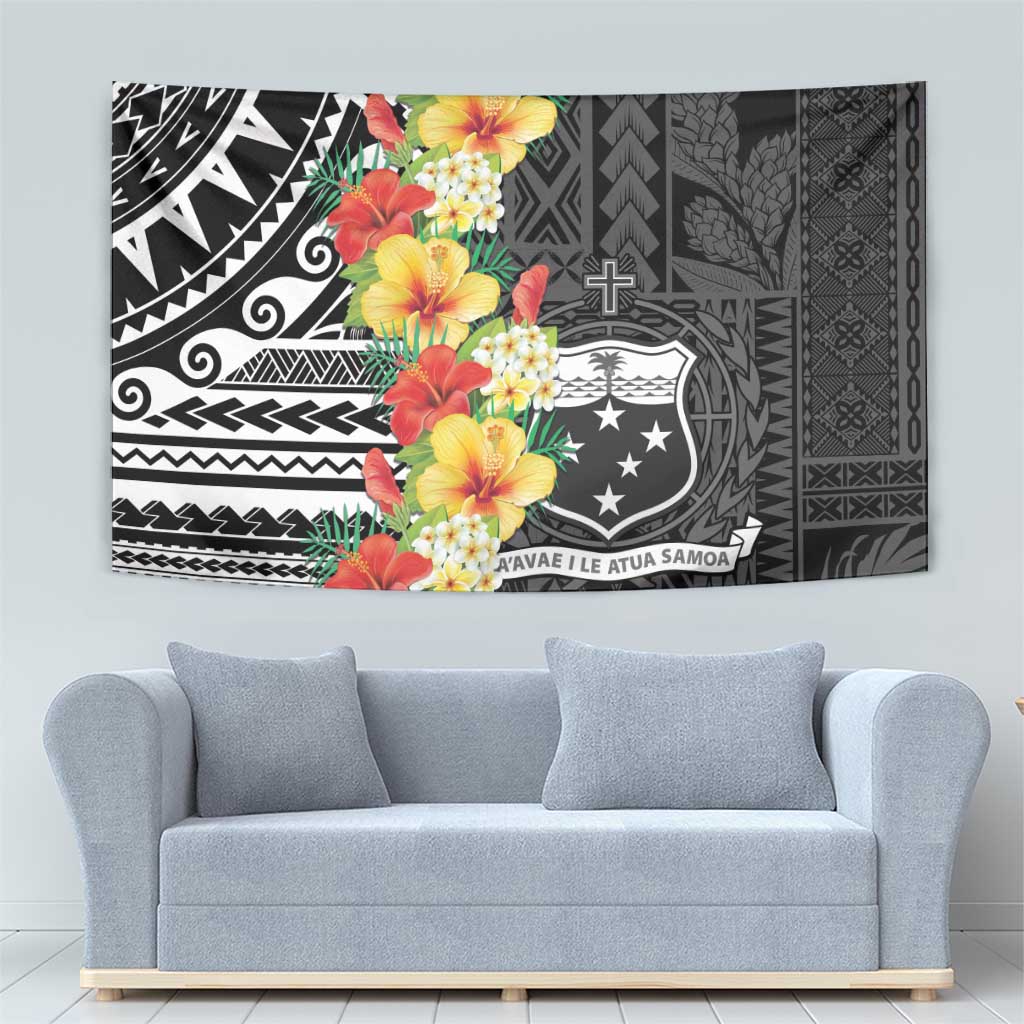 Samoa Tribal Hibiscus Flowers Tapestry LT9 - Polynesian Pride