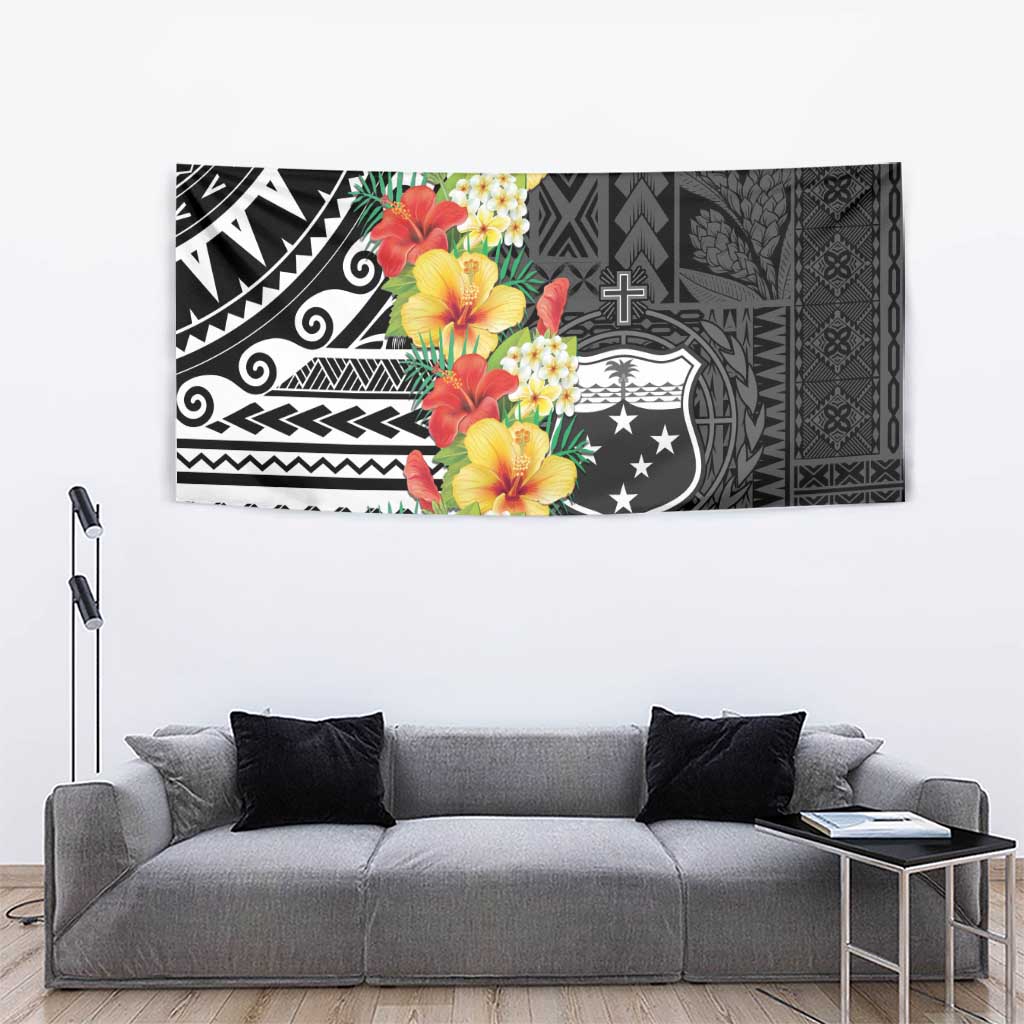 Samoa Tribal Hibiscus Flowers Tapestry LT9 - Polynesian Pride