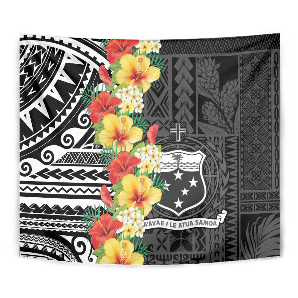 Samoa Tribal Hibiscus Flowers Tapestry LT9 - Polynesian Pride