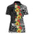 Samoa Tribal Hibiscus Flowers Women Polo Shirt