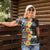 Samoa Tribal Hibiscus Flowers Women Polo Shirt