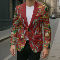 Mele Kalikimaka Pakalana Pikake Lei Blazer Hawaiian Rodeo Paniolo Omaomao Palaka - Polynesian Pride