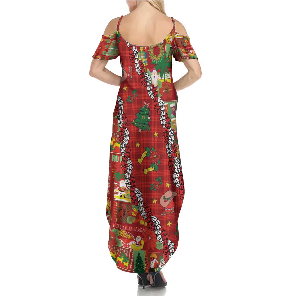 Mele Kalikimaka Pakalana Pikake Lei Family Matching Summer Maxi Dress and Hawaiian Shirt Hawaiian Rodeo Paniolo Omaomao Palaka LT9 - Polynesian Pride
