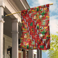 Mele Kalikimaka Pakalana Pikake Lei Garden Flag Hawaiian Rodeo Paniolo Omaomao Palaka - Polynesian Pride