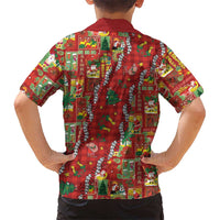 Mele Kalikimaka Pakalana Pikake Lei Kid Hawaiian Shirt Hawaiian Rodeo Paniolo Omaomao Palaka LT9 - Polynesian Pride