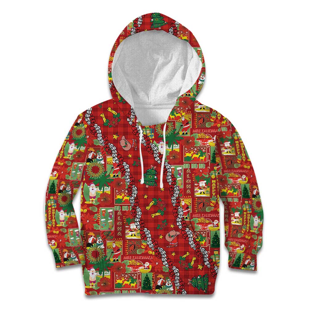 Mele Kalikimaka Pakalana Pikake Lei Kid Hoodie Hawaiian Rodeo Paniolo Omaomao Palaka LT9 Hoodie Green - Polynesian Pride