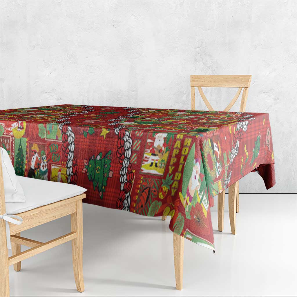 Mele Kalikimaka Pakalana Pikake Lei Tablecloth Hawaiian Rodeo Paniolo Omaomao Palaka LT9 - Polynesian Pride