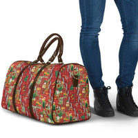 Mele Kalikimaka Pakalana Pikake Lei Travel Bag Hawaiian Rodeo Paniolo Omaomao Palaka - Polynesian Pride