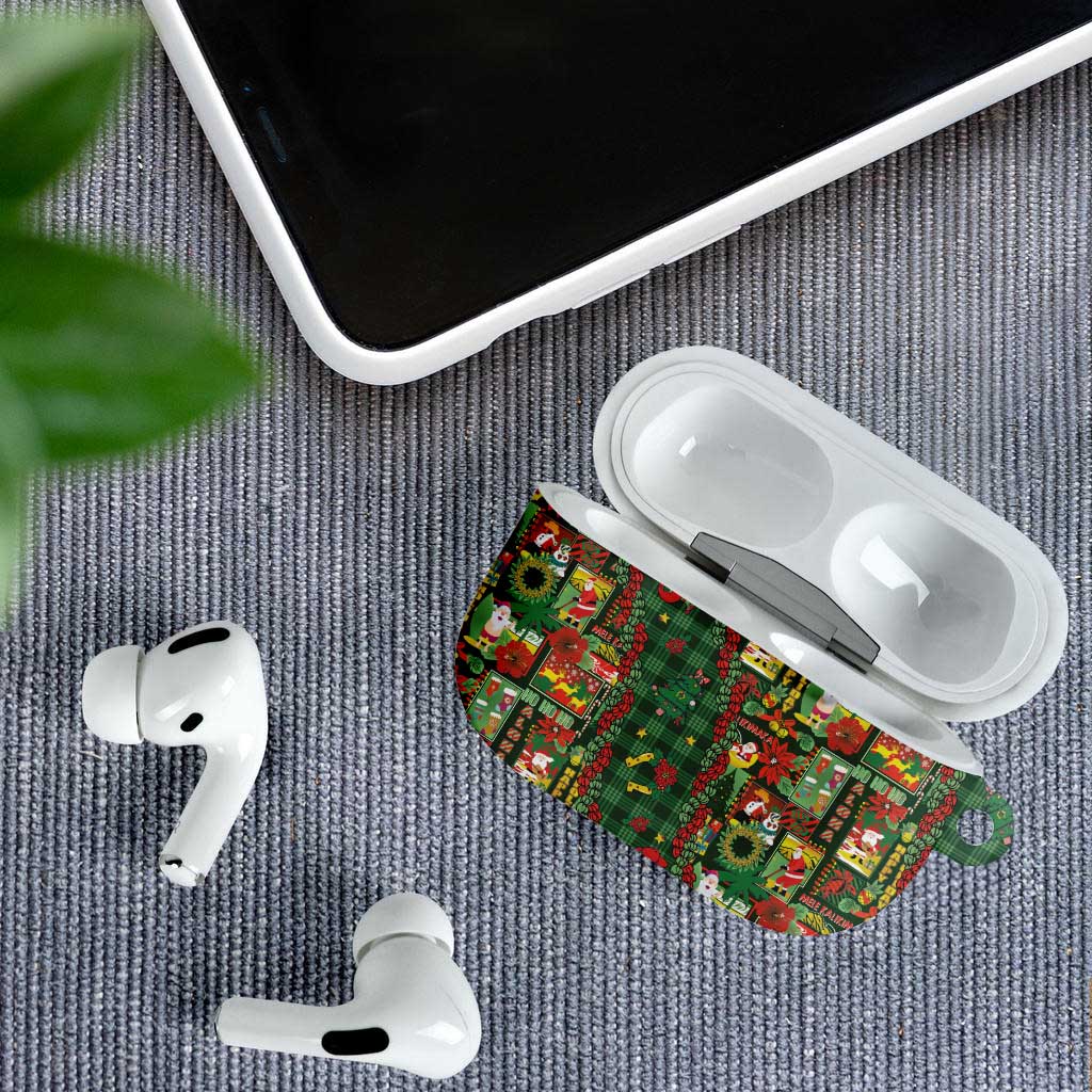 Mele Kalikimaka Pakalana Pikake Lei AirPods Case Hawaiian Rodeo Paniolo Ulaula Palaka - Polynesian Pride