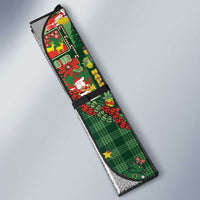 Mele Kalikimaka Pakalana Pikake Lei Auto Sun Shade Hawaiian Rodeo Paniolo Ulaula Palaka - Polynesian Pride