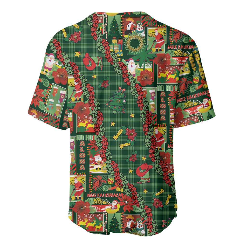 Mele Kalikimaka Pakalana Pikake Lei Baseball Jersey Hawaiian Rodeo Paniolo Ulaula Palaka - Polynesian Pride
