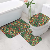 Mele Kalikimaka Pakalana Pikake Lei Bathroom Set Hawaiian Rodeo Paniolo Ulaula Palaka LT9 - Polynesian Pride