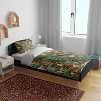 Mele Kalikimaka Pakalana Pikake Lei Bedding Set Hawaiian Rodeo Paniolo Ulaula Palaka - Polynesian Pride