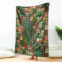 Mele Kalikimaka Pakalana Pikake Lei Blanket Hawaiian Rodeo Paniolo Ulaula Palaka - Polynesian Pride