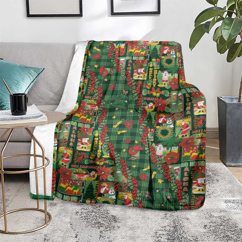 Mele Kalikimaka Pakalana Pikake Lei Blanket Hawaiian Rodeo Paniolo Ulaula Palaka - Polynesian Pride
