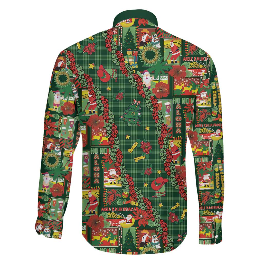 Mele Kalikimaka Pakalana Pikake Lei Family Matching Off Shoulder Maxi Dress and Hawaiian Shirt Hawaiian Rodeo Paniolo Ulaula Palaka LT9 - Polynesian Pride