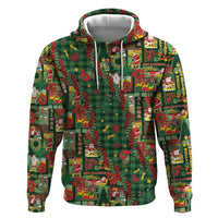 Mele Kalikimaka Pakalana Pikake Lei Hoodie Hawaiian Rodeo Paniolo Ulaula Palaka LT9 Pullover Hoodie Red - Polynesian Pride