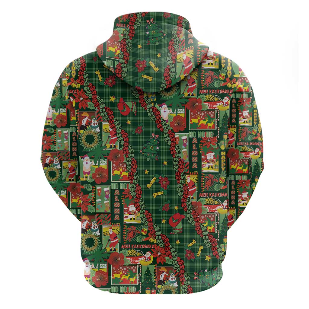 Mele Kalikimaka Pakalana Pikake Lei Hoodie Hawaiian Rodeo Paniolo Ulaula Palaka LT9 - Polynesian Pride