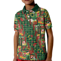 Mele Kalikimaka Pakalana Pikake Lei Kid Polo Shirt Hawaiian Rodeo Paniolo Ulaula Palaka LT9 Kid Red - Polynesian Pride