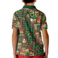 Mele Kalikimaka Pakalana Pikake Lei Kid Polo Shirt Hawaiian Rodeo Paniolo Ulaula Palaka LT9 - Polynesian Pride