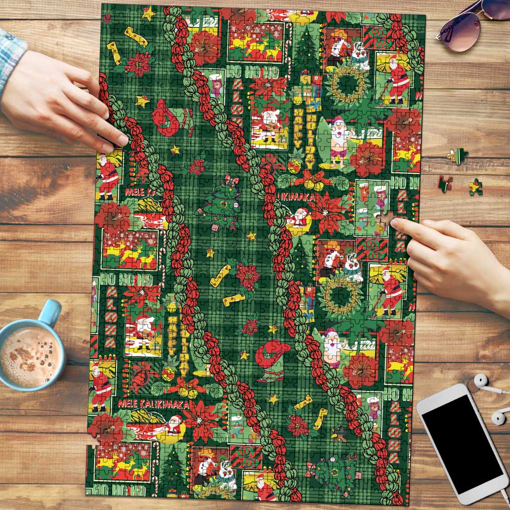 Mele Kalikimaka Pakalana Pikake Lei Puzzle Hawaiian Rodeo Paniolo Ulaula Palaka - Polynesian Pride