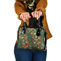 Mele Kalikimaka Pakalana Pikake Lei Shoulder Handbag Hawaiian Rodeo Paniolo Ulaula Palaka - Polynesian Pride