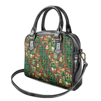 Mele Kalikimaka Pakalana Pikake Lei Shoulder Handbag Hawaiian Rodeo Paniolo Ulaula Palaka - Polynesian Pride