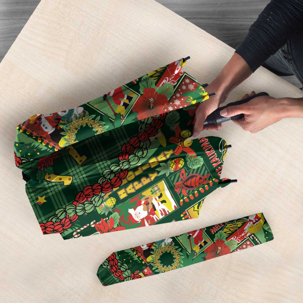 Mele Kalikimaka Pakalana Pikake Lei Umbrella Hawaiian Rodeo Paniolo Ulaula Palaka - Polynesian Pride