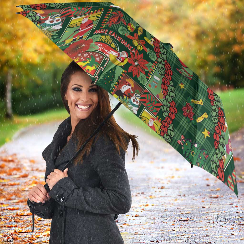 Mele Kalikimaka Pakalana Pikake Lei Umbrella Hawaiian Rodeo Paniolo Ulaula Palaka - Polynesian Pride