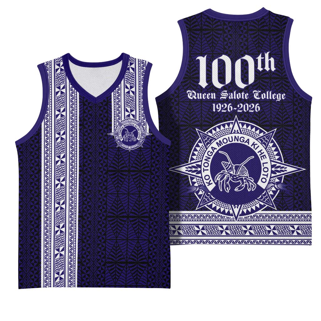 Tonga Queen Salote College 100 years Basketball Jersey QSC 1926-2026 Tongan Pattern