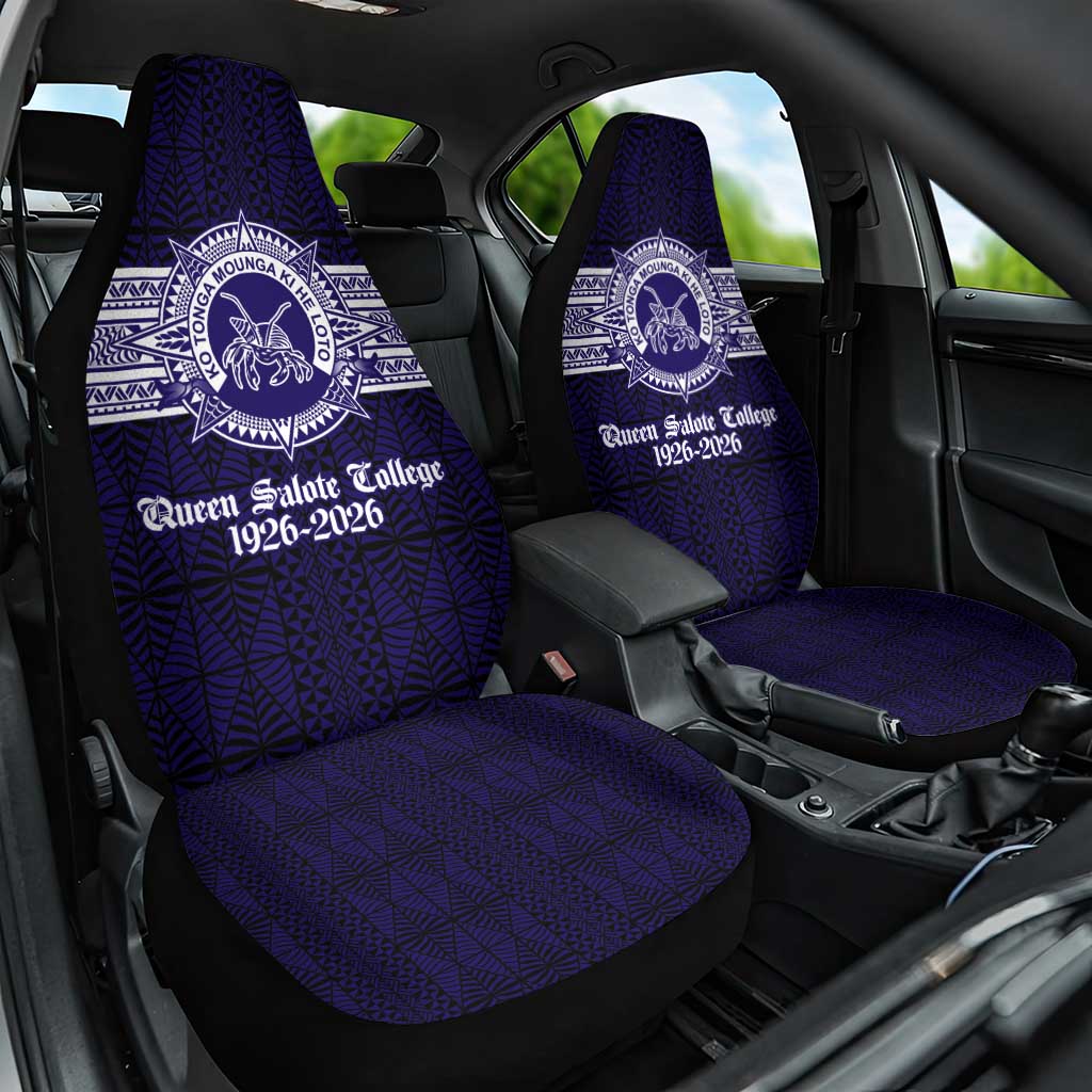 Tonga Queen Salote College 100 years Car Seat Cover QSC 1926-2026 Tongan Pattern
