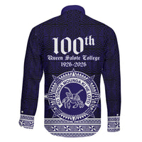Tonga Queen Salote College 100 years Family Matching Mermaid Dress and Hawaiian Shirt QSC 1926-2026 Tongan Pattern LT9 - Polynesian Pride