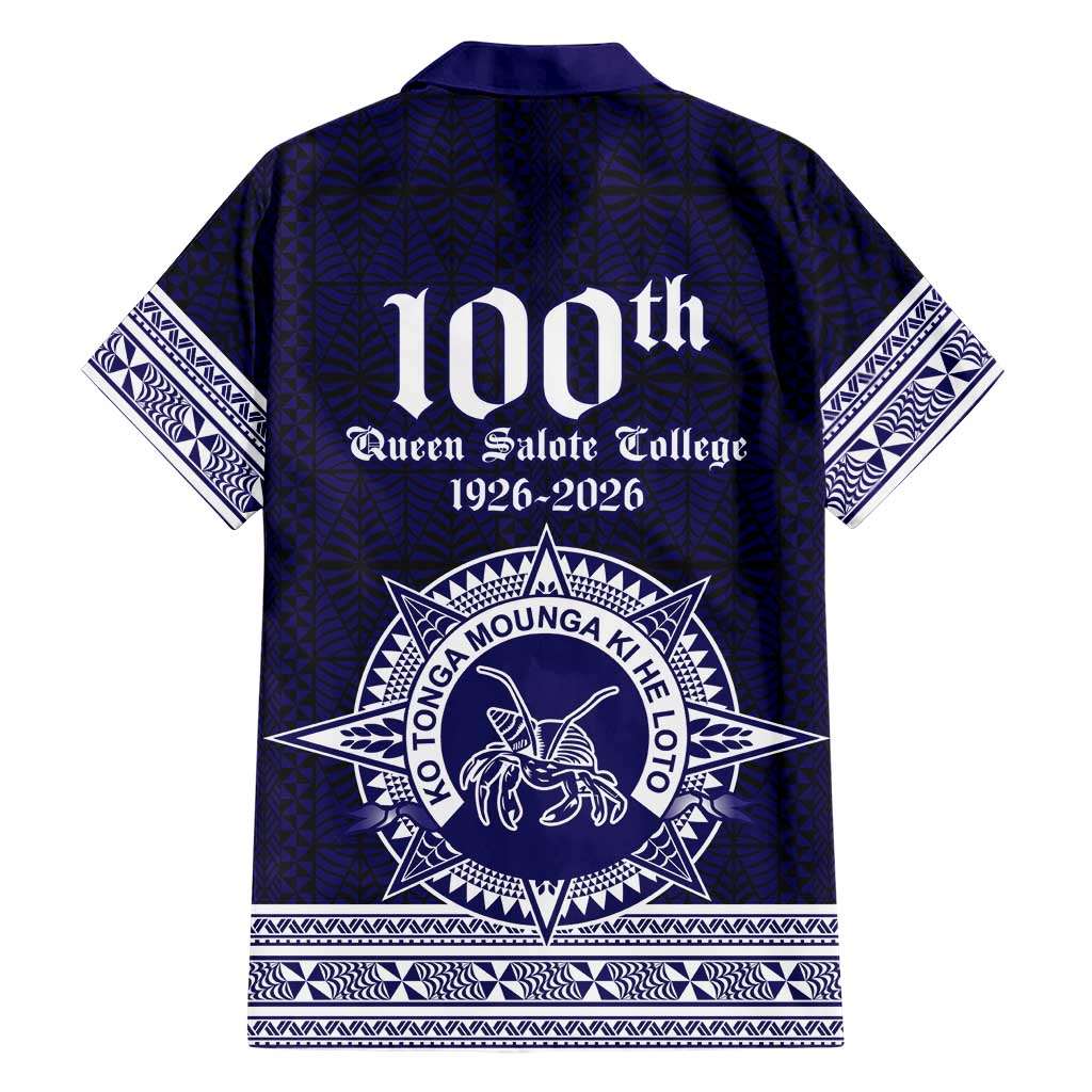 Tonga Queen Salote College 100 years Family Matching Summer Maxi Dress and Hawaiian Shirt QSC 1926-2026 Tongan Pattern LT9 - Polynesian Pride