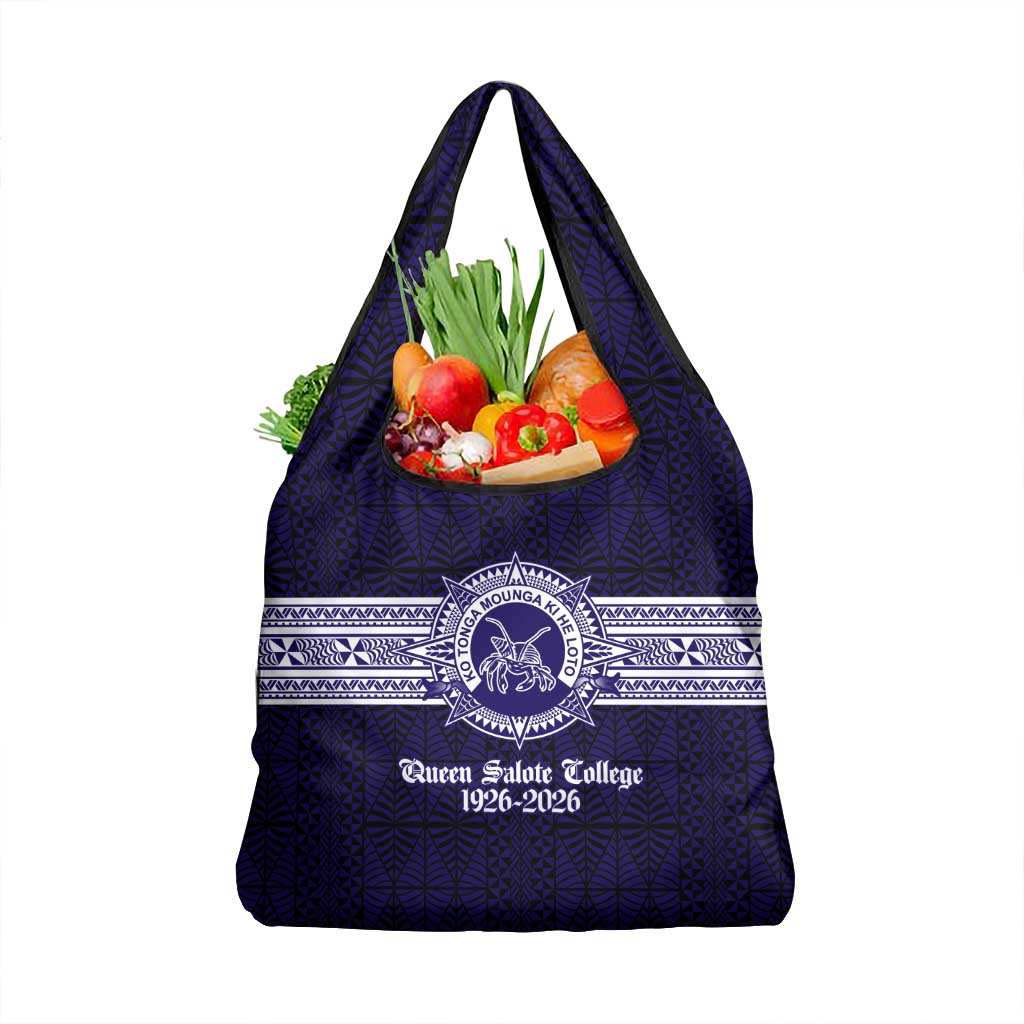 Tonga Queen Salote College 100 years Grocery Bag QSC 1926-2026 Tongan Pattern