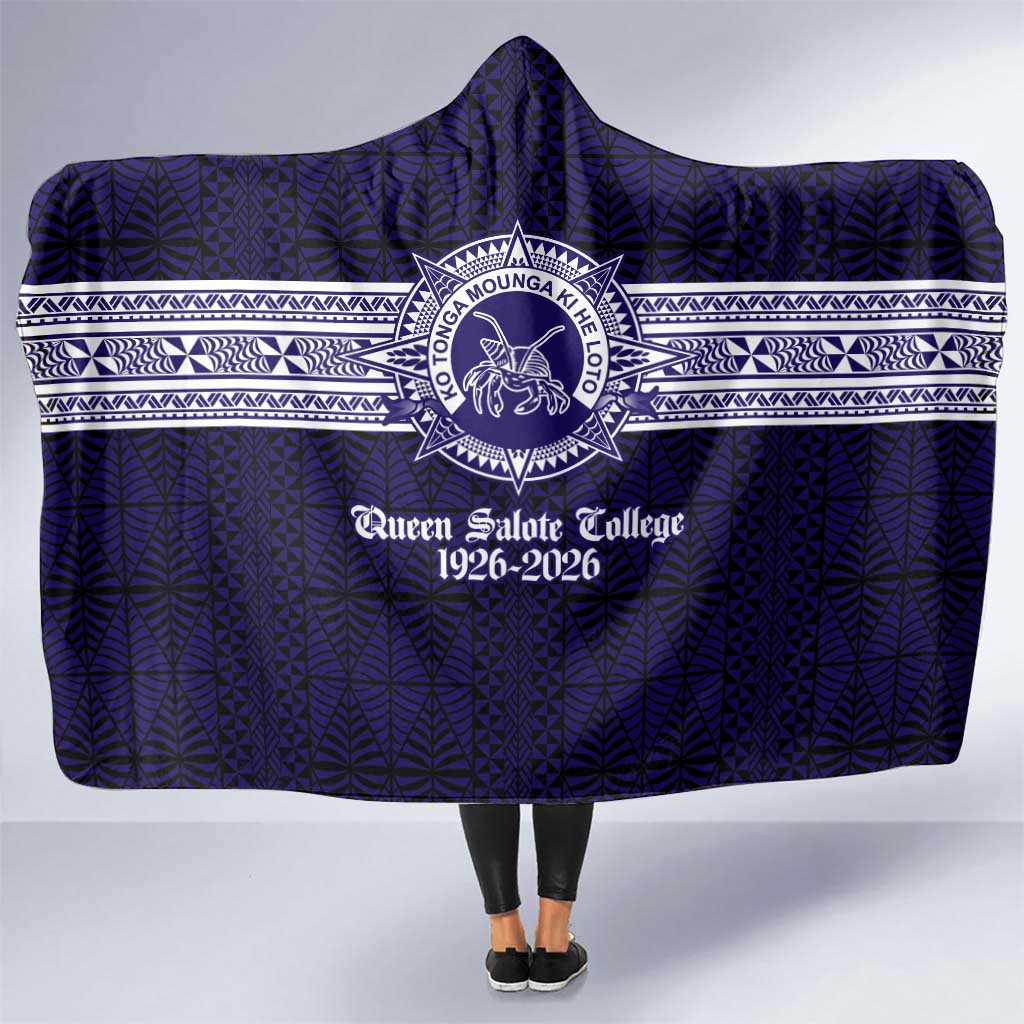 Tonga Queen Salote College 100 years Hooded Blanket QSC 1926-2026 Tongan Pattern