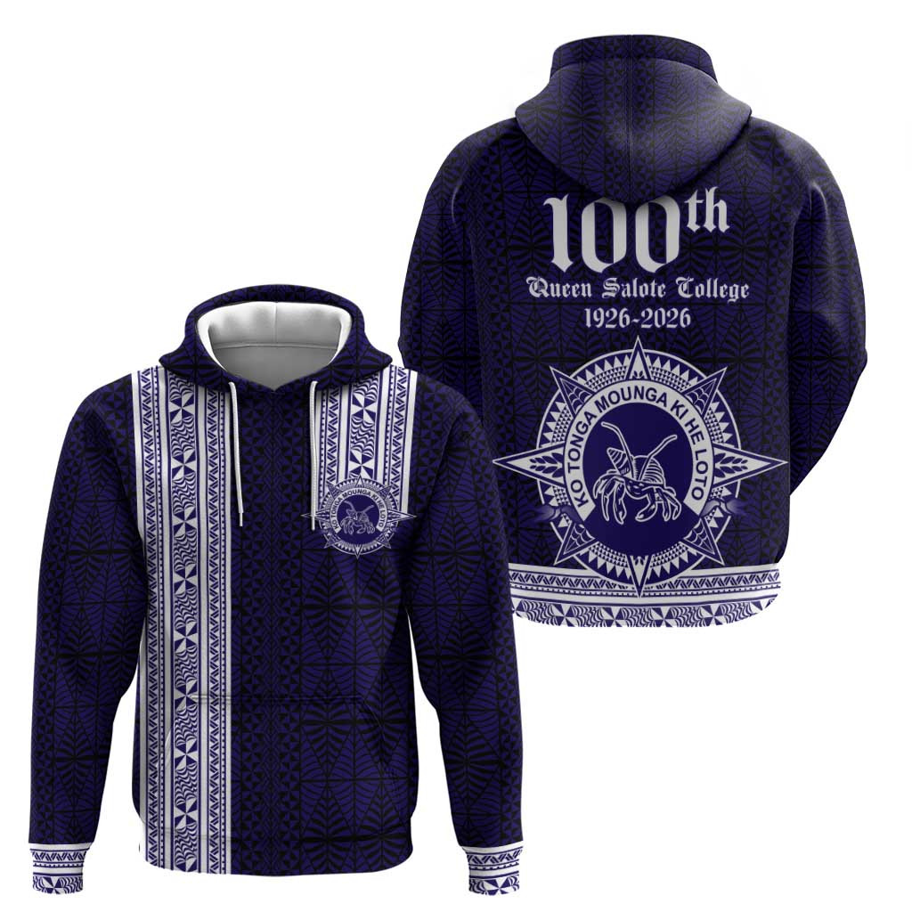 Tonga Queen Salote College 100 years Hoodie QSC 1926-2026 Tongan Pattern