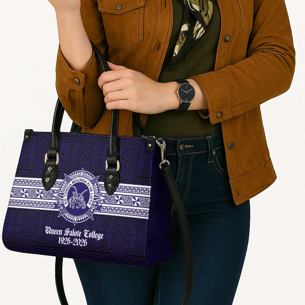 Tonga Queen Salote College 100 years Leather Bag QSC 1926-2026 Tongan Pattern