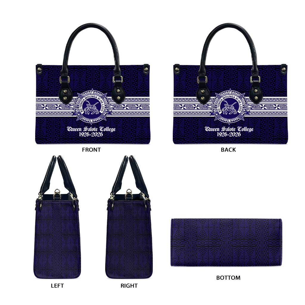 Tonga Queen Salote College 100 years Leather Bag QSC 1926-2026 Tongan Pattern