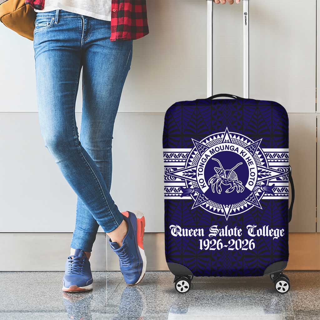 Tonga Queen Salote College 100 years Luggage Cover QSC 1926-2026 Tongan Pattern