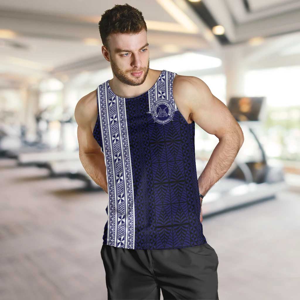 Tonga Queen Salote College 100 years Men Tank Top QSC 1926-2026 Tongan Pattern