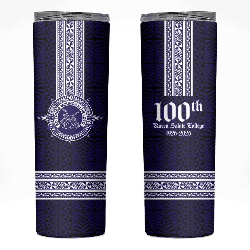 Tonga Queen Salote College 100 years Skinny Tumbler QSC 1926-2026 Tongan Pattern
