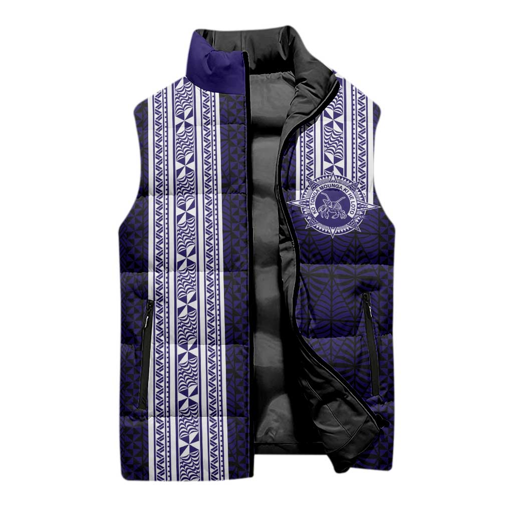 Tonga Queen Salote College 100 years Sleeveless Puffer Jacket QSC 1926-2026 Tongan Pattern