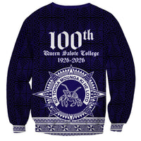 Tonga Queen Salote College 100 years Sweatshirt QSC 1926-2026 Tongan Pattern