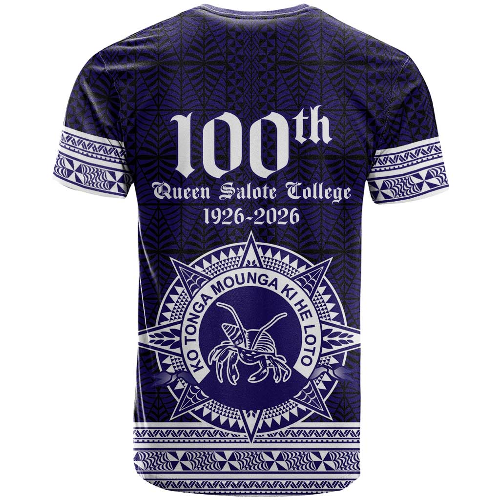 Tonga Queen Salote College 100 years T Shirt QSC 1926-2026 Tongan Pattern